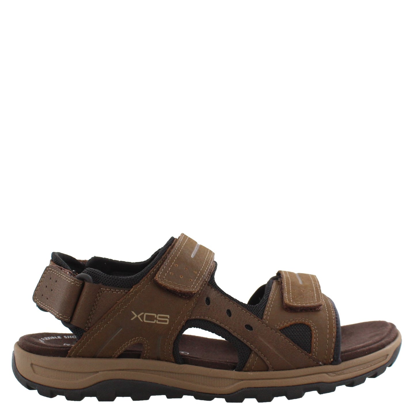 Peltz Shoes  Men's Rockport Trail Technique Adjustable Sandal BROWN CH0648