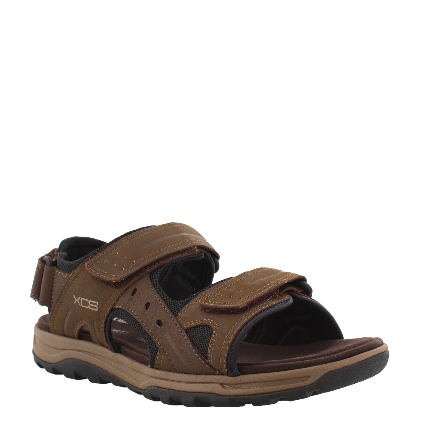 Peltz Shoes  Men's Rockport Trail Technique Adjustable Sandal BROWN CH0648