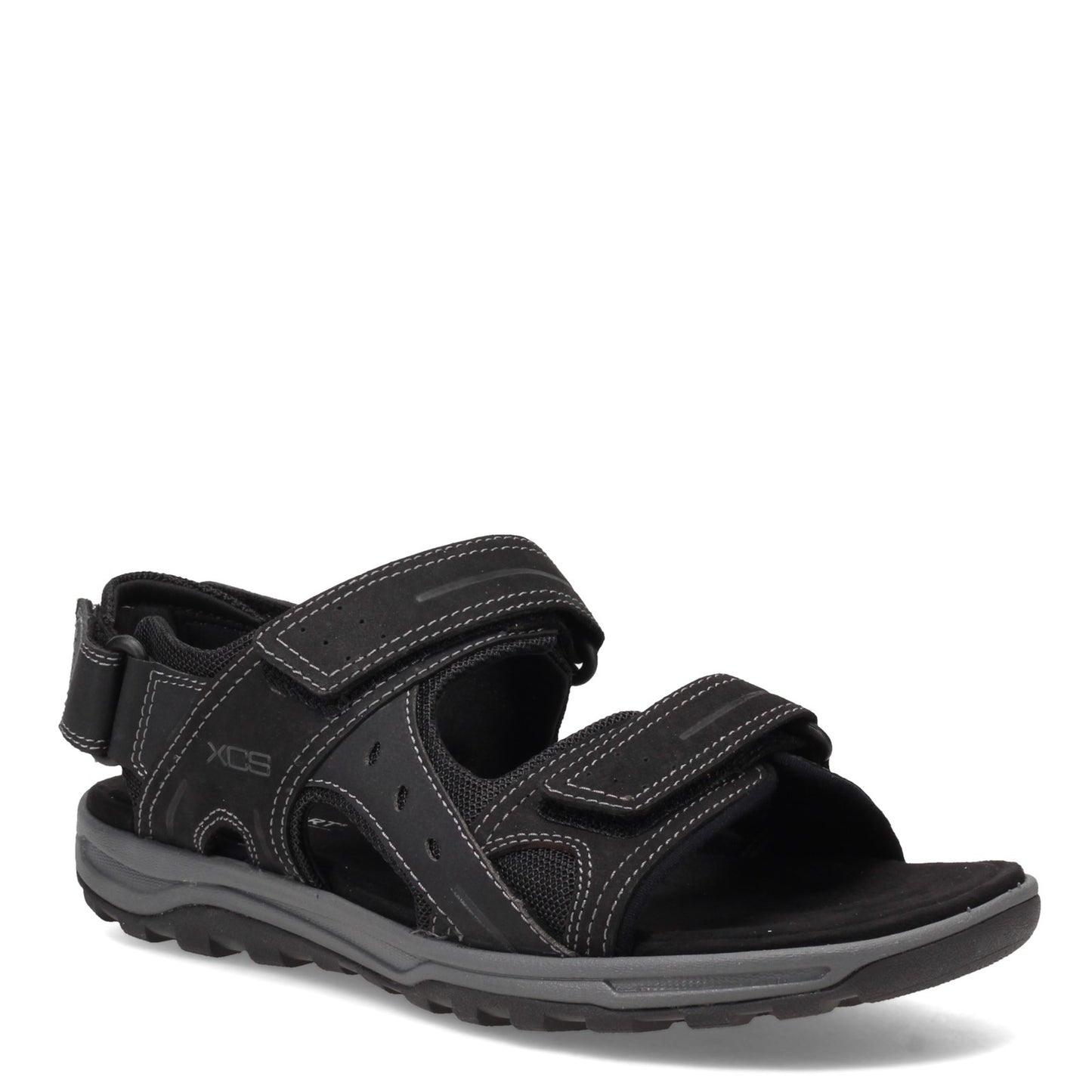 Peltz Shoes  Men's Rockport Eco Trail Technique Sandal BLACK CH0650