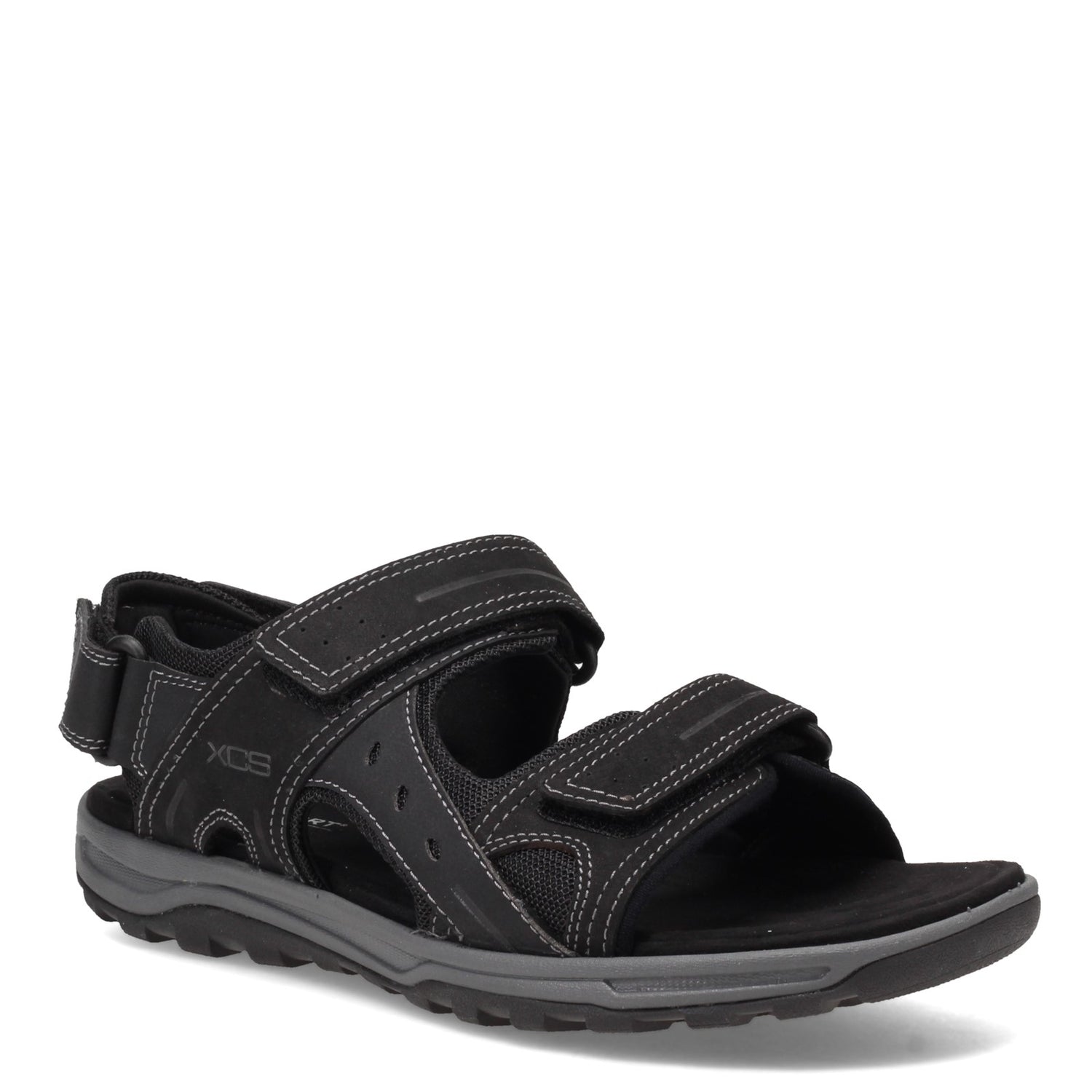 Peltz Shoes  Men's Rockport Eco Trail Technique Sandal BLACK CH0650