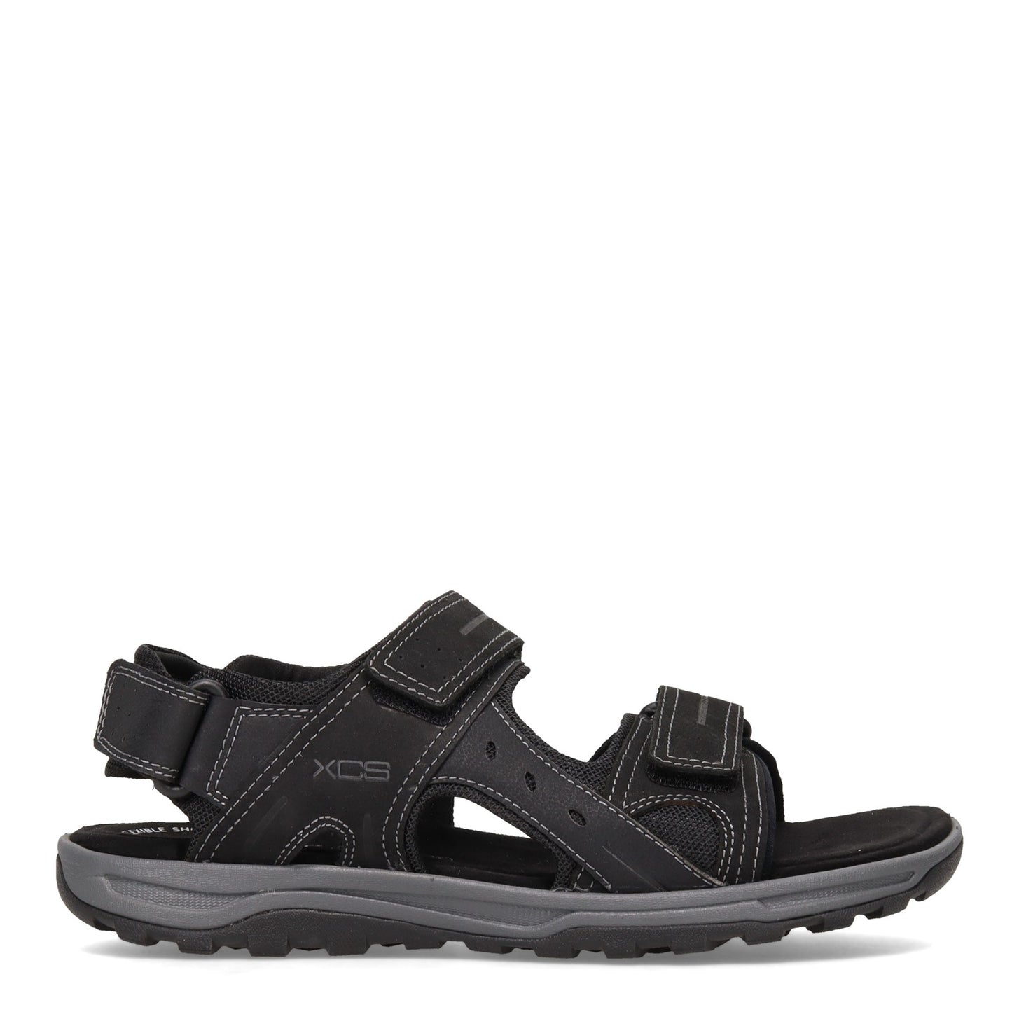 Peltz Shoes  Men's Rockport Eco Trail Technique Sandal BLACK CH0650