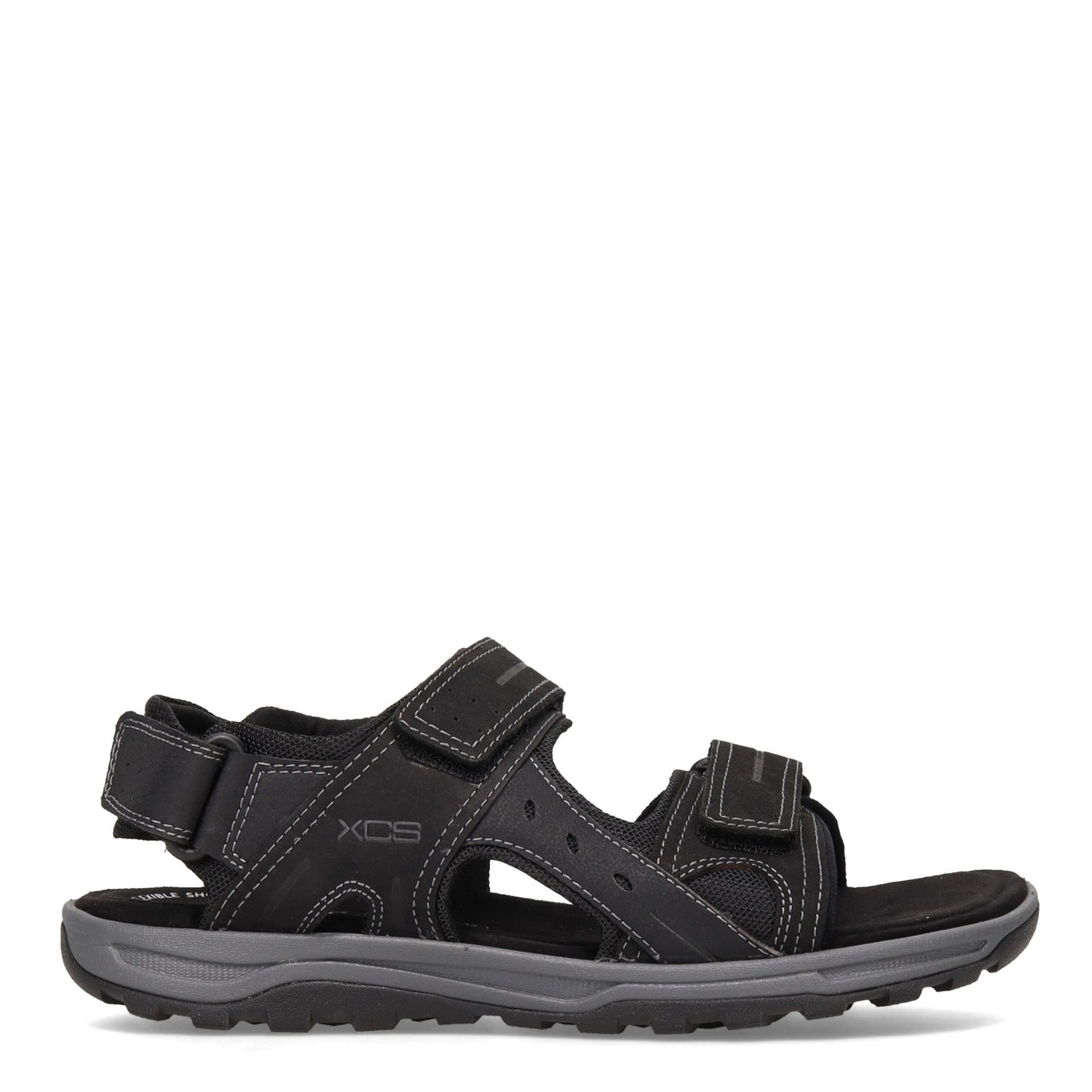 Peltz Shoes  Men's Rockport Eco Trail Technique Sandal BLACK CH0650
