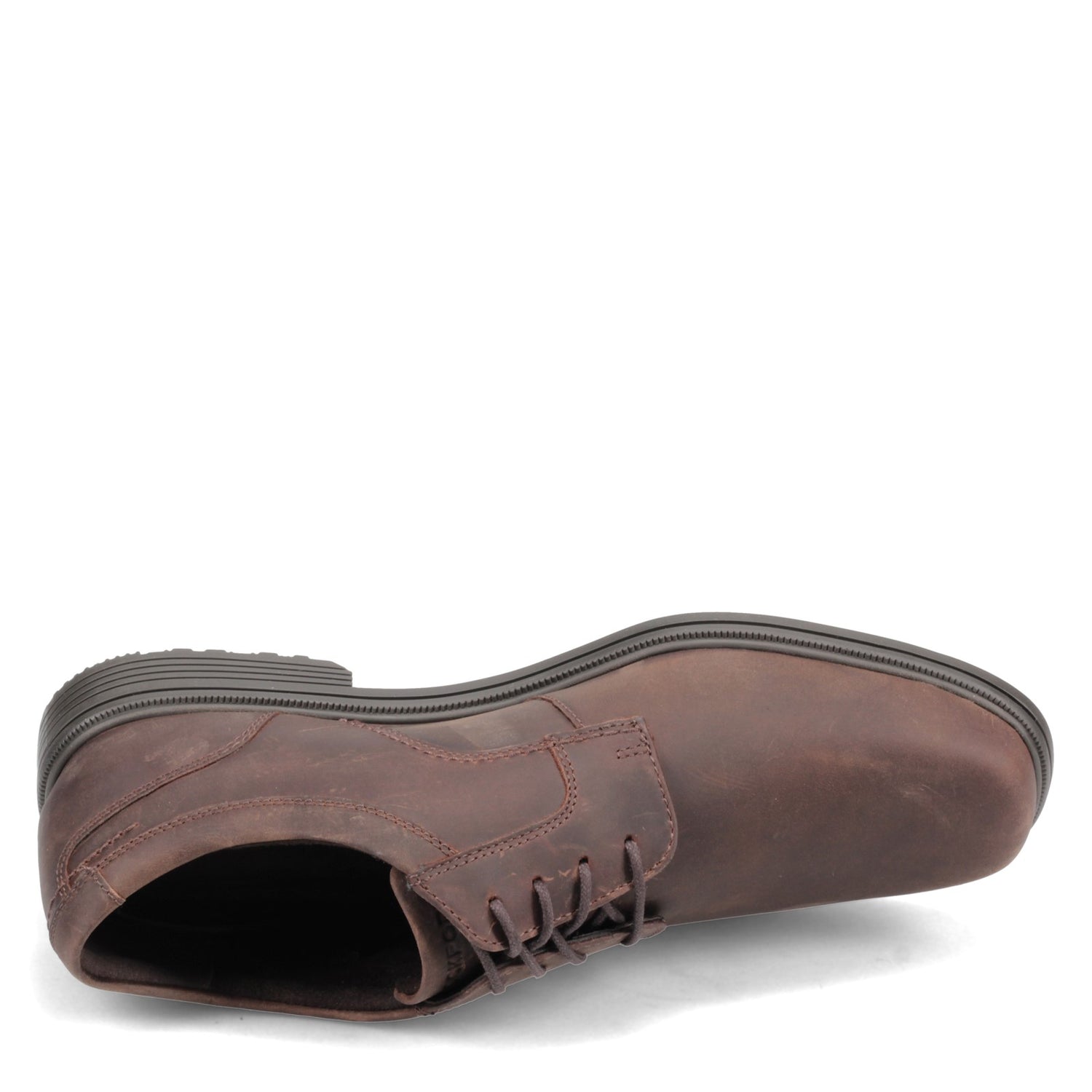 Peltz Shoes  Men's Rockport Robinsyn Waterproof Plain Toe Oxford TAN CI3076