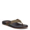 Peltz Shoes  Men's Reef Cushion Bounce Thong Sandal Olive Swells CI4006