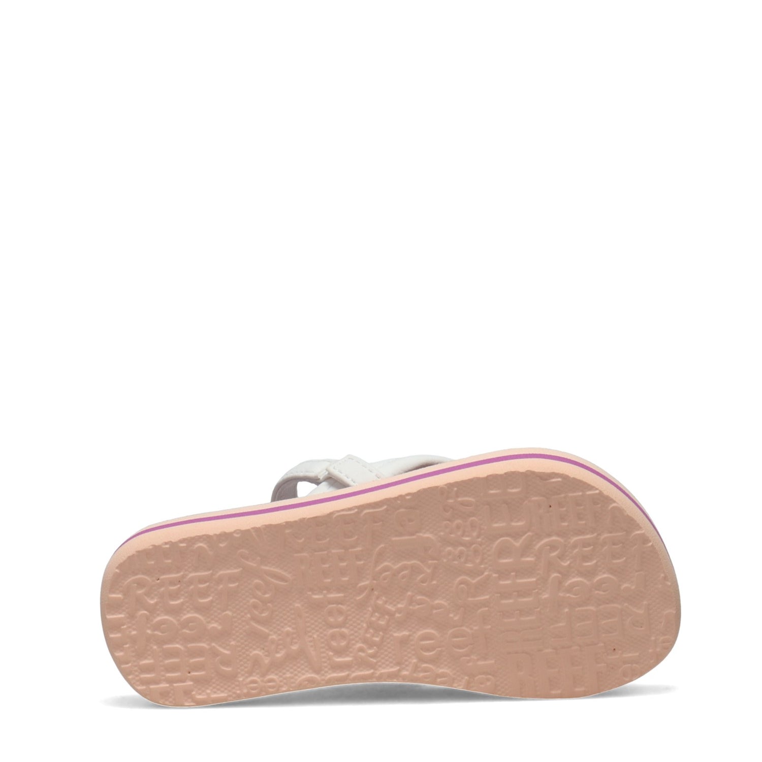 Peltz Shoes  Girl's Reef Little Ahi Sandal - Toddler & Little Kid Coral Pineapples CI4065