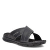 Peltz Shoes  Men's Rockport Darwyn Cross Band Slide Sandal BLACK CI5686