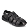 Peltz Shoes  Men's Rockport Darwyn Fisherman Sandal BLACK CI5688