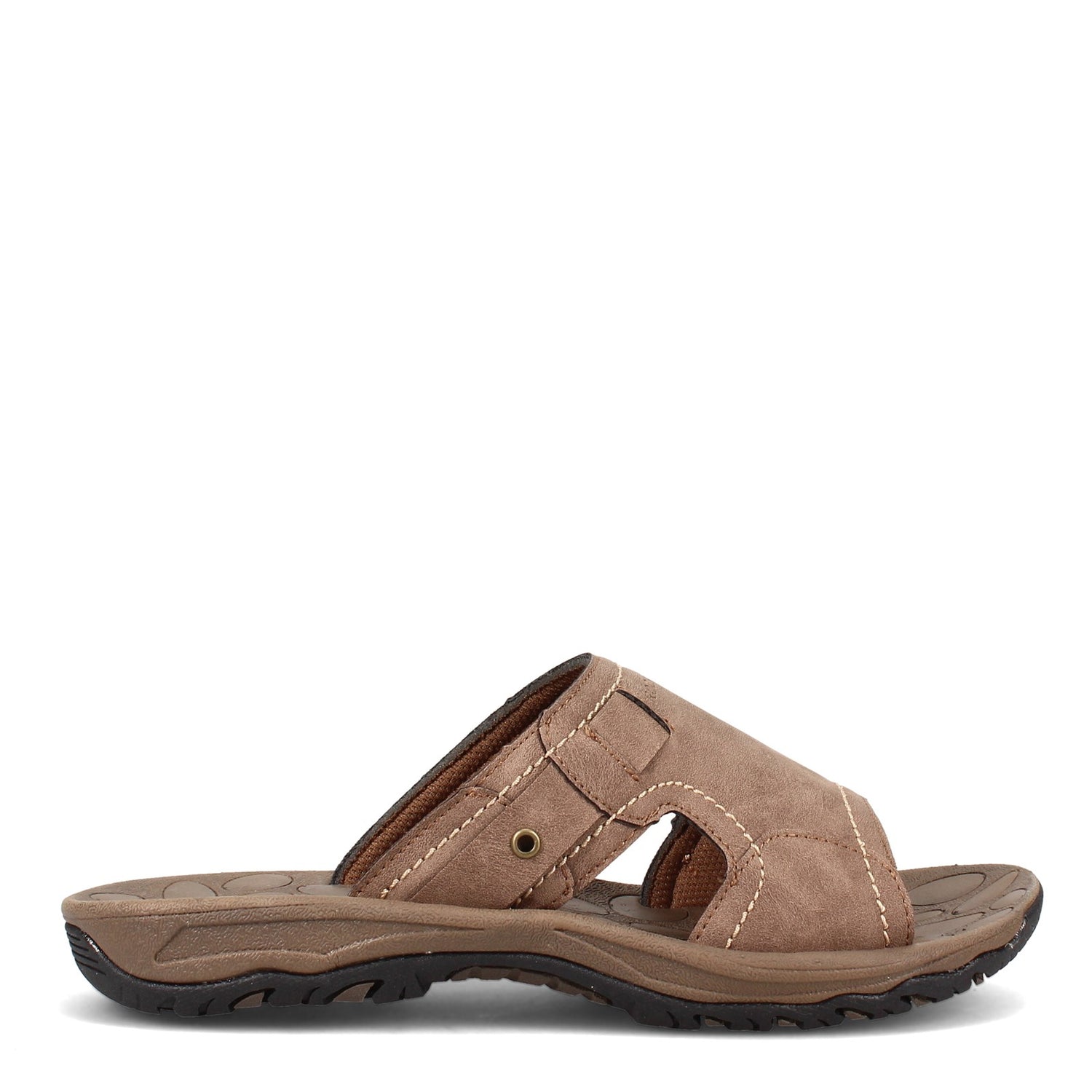 Peltz Shoes  Men's Rockport Hayes Slide Sandal TAUPE CI7161