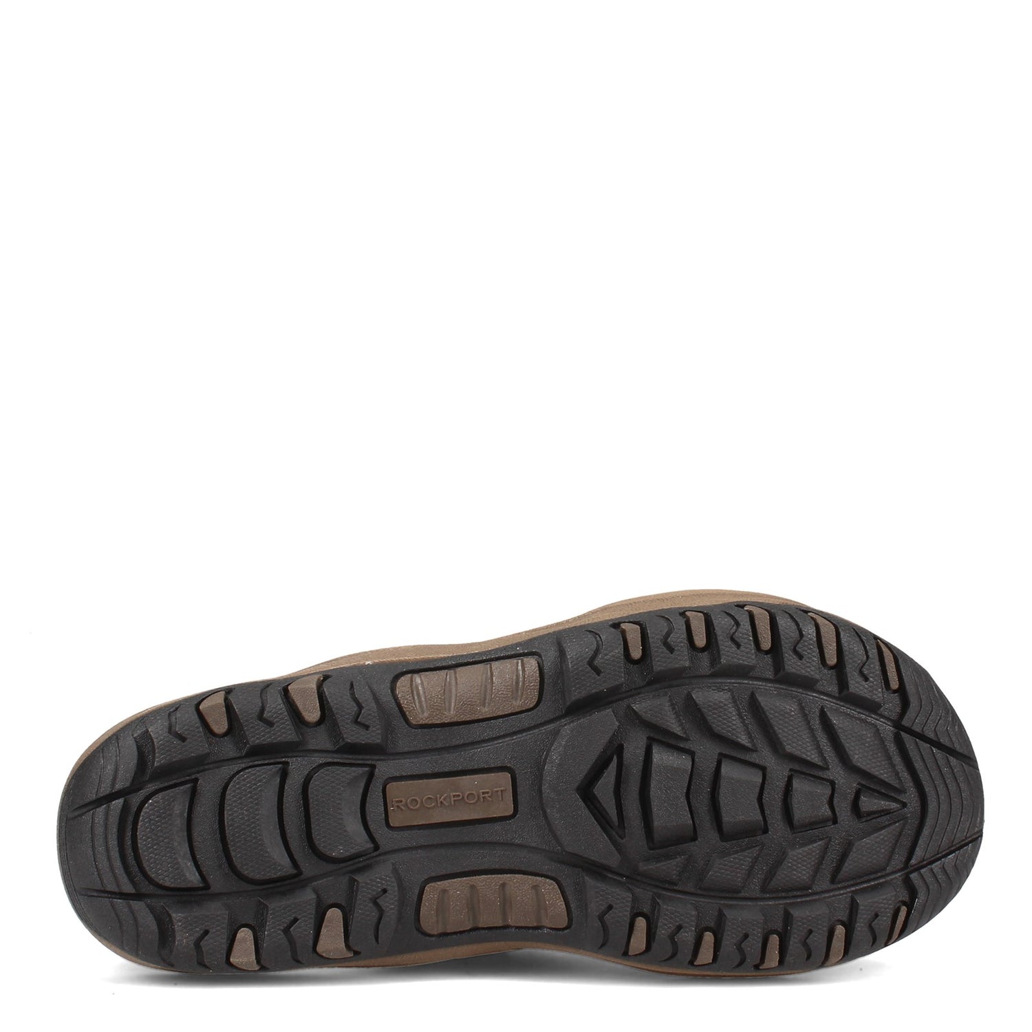 Peltz Shoes  Men's Rockport Hayes Slide Sandal TAUPE CI7161