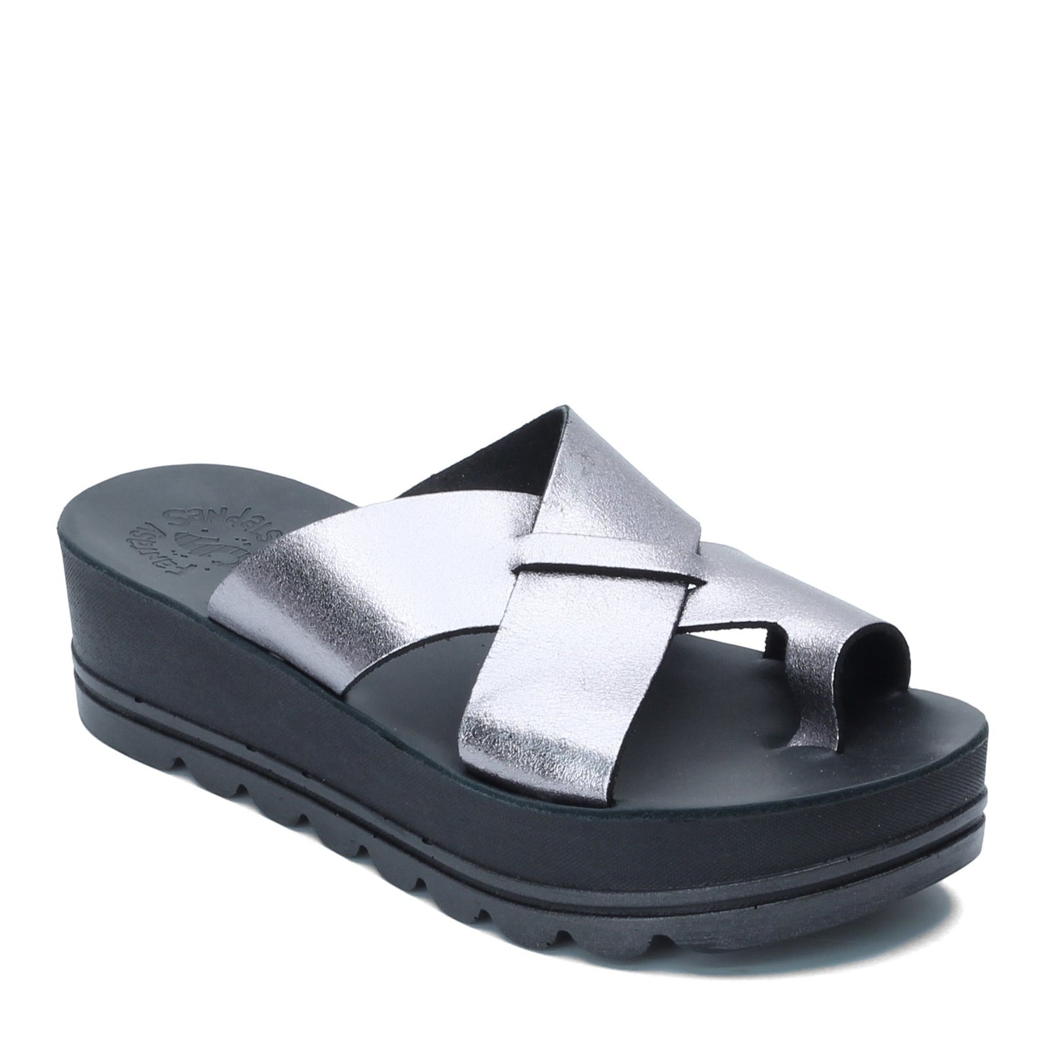 Peltz Shoes  Women's Fantasy Sandals Clara Sandal BLACK GLITTER CLARA-BLACK