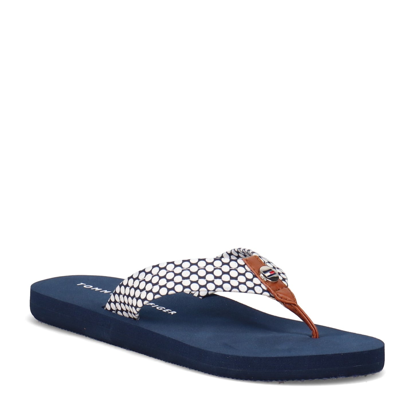 Peltz Shoes  Women's Tommy Hilfiger Coldont Sandal NAVY MULTI COLDONT-DBLFB40