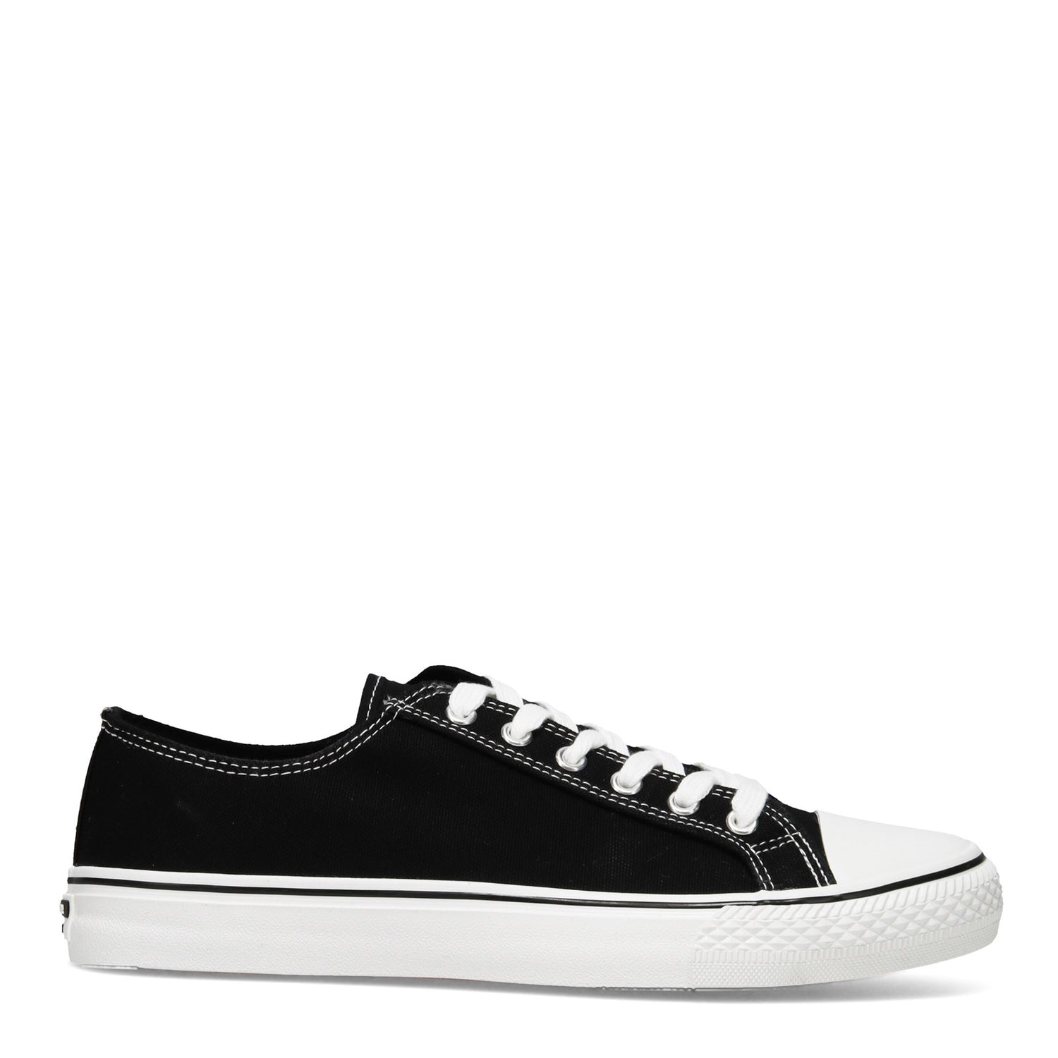 Peltz Shoes  Men's Rocawear Cousey Low Top Sneaker BLACK / WHITE COUSEYLO BKW