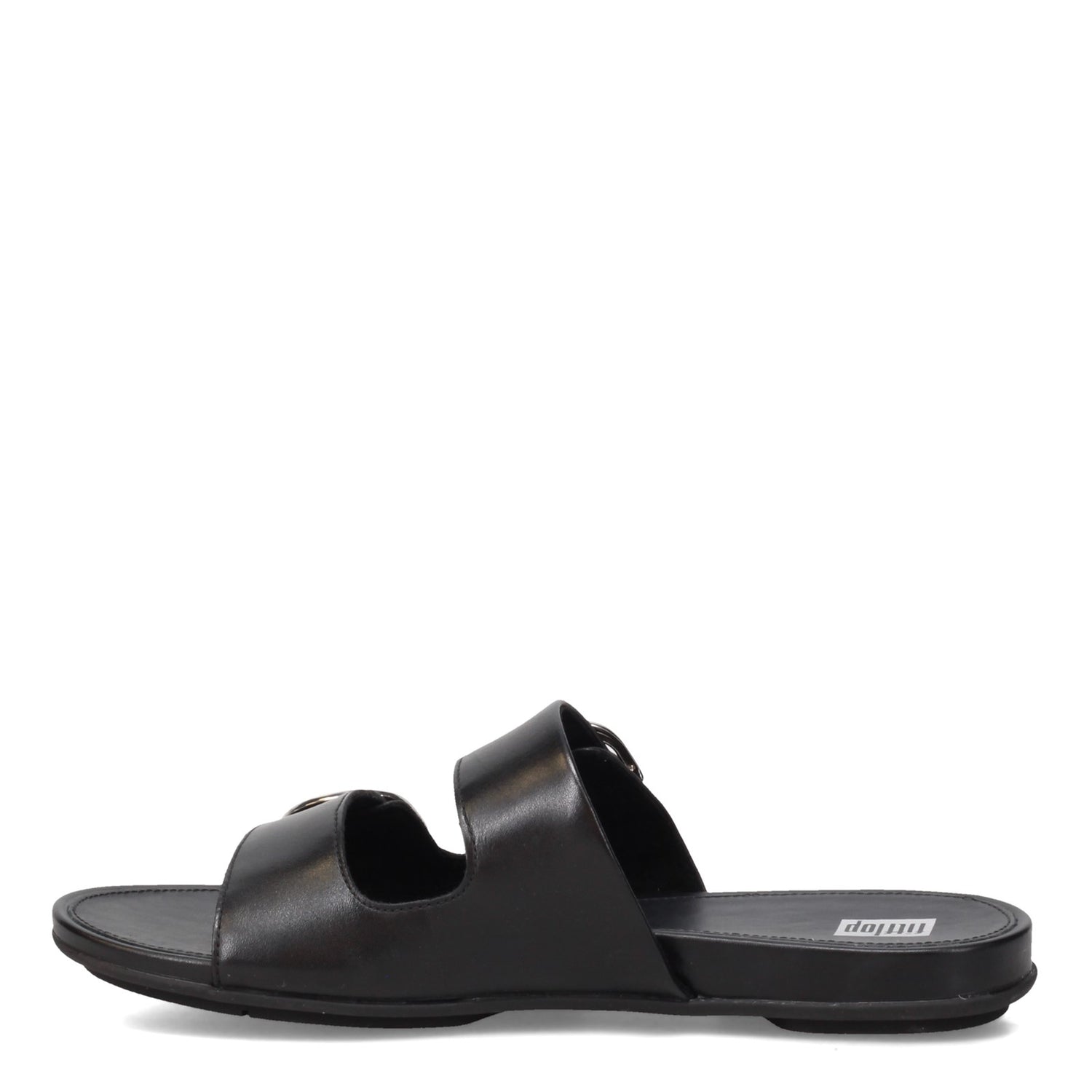 Peltz Shoes  Women's FitFlop Gracie Slide Sandal Black DE3-090