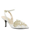 Peltz Shoes  Women's J Renee Desdemona Pump Ivory White DESDEM-FAIVW