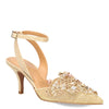 Peltz Shoes  Women's J Renee Desdemona Pump Gold Glitter DESDEM-GFGLD