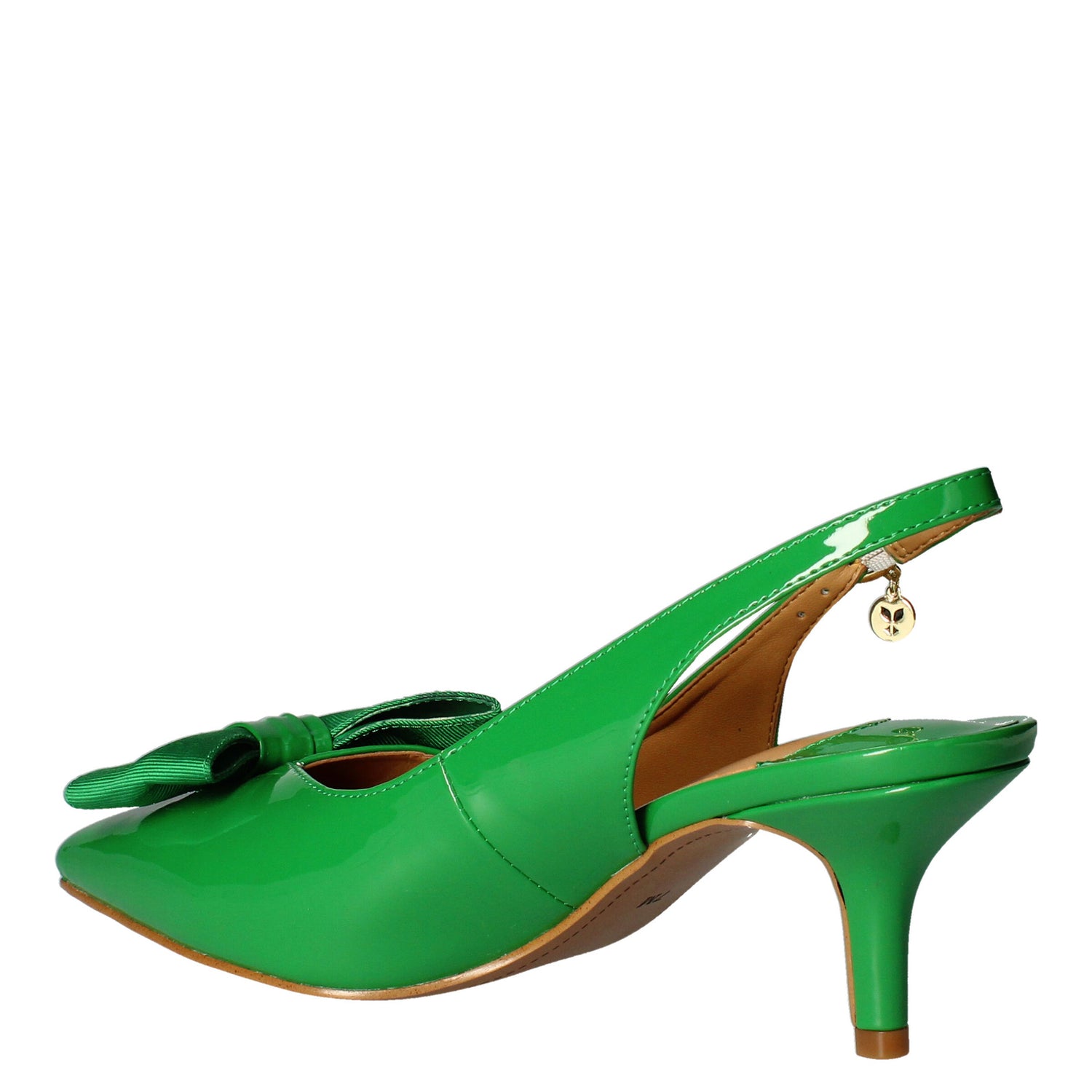Peltz Shoes  Women's J Renee Devika Pump Green Patent DEVIKA-PAGRN