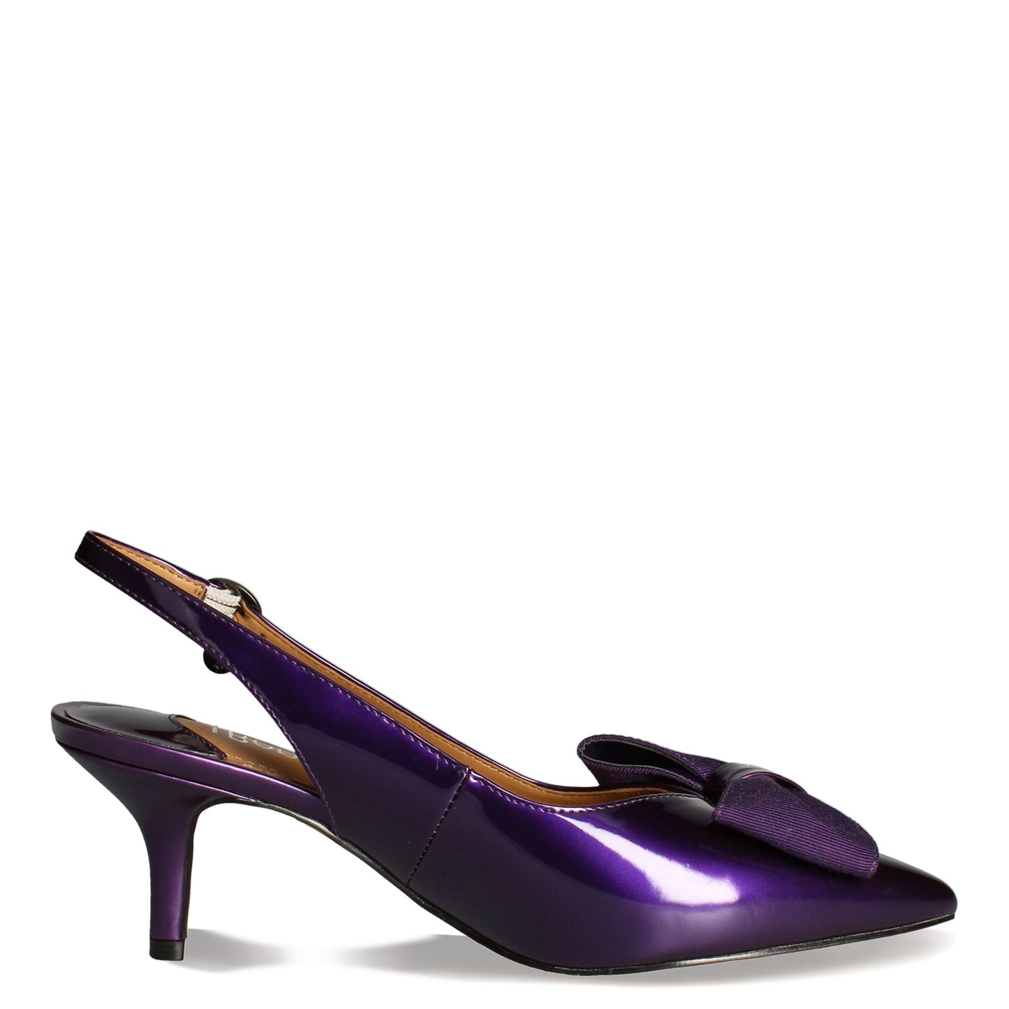 Peltz Shoes  Women's J Renee Devika Pump Purple Patent DEVIKA-PAPUR