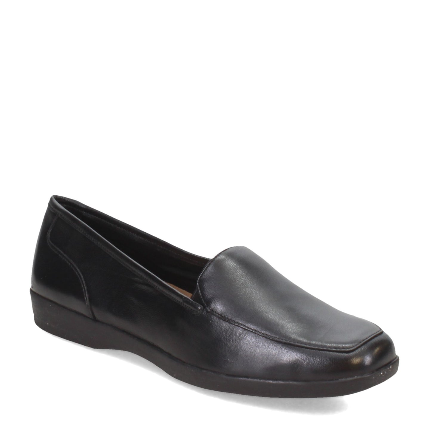 Peltz Shoes  Women's Easy Spirit Devitt Flat BLACK DEVITT-BLK