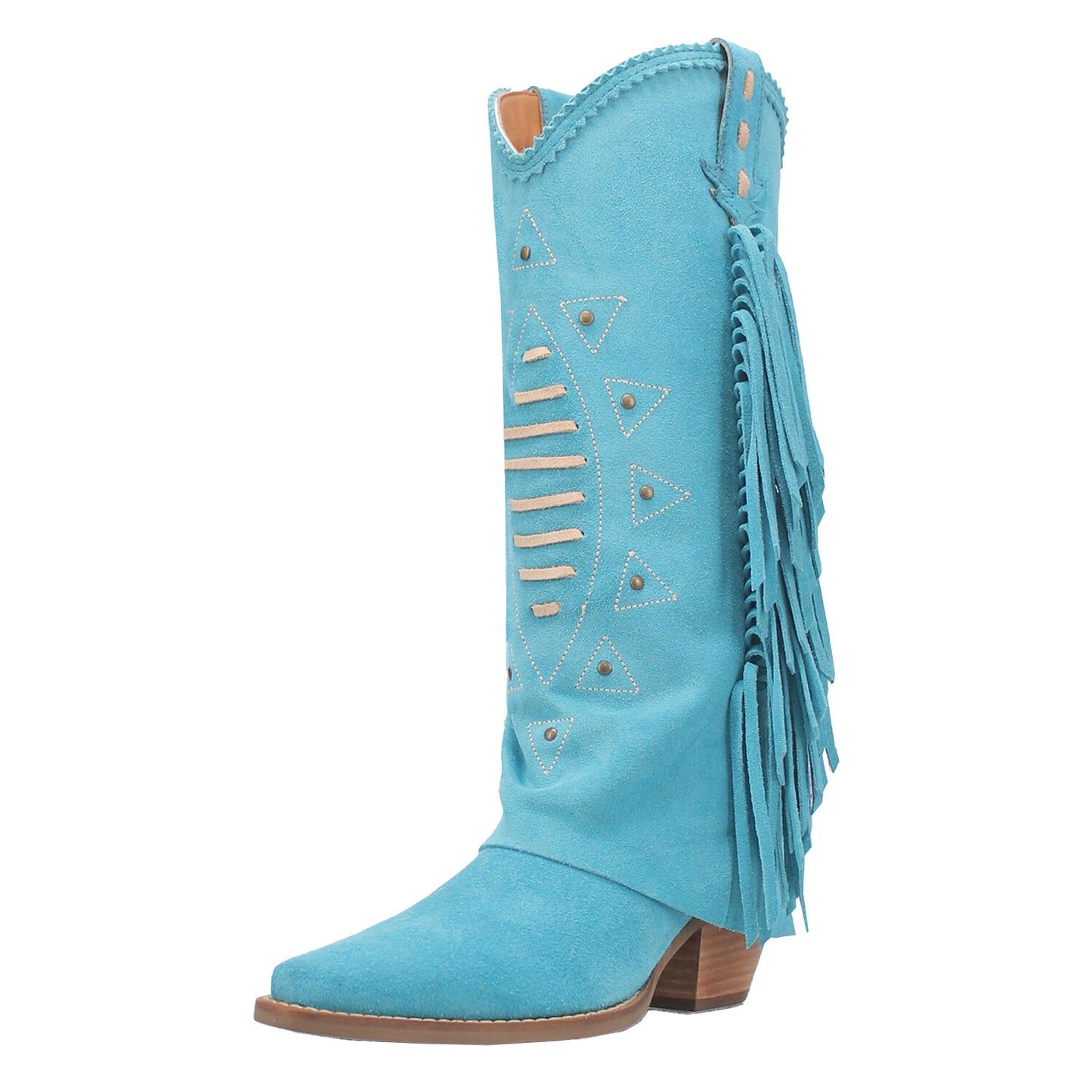 Peltz Shoes  Women's Dingo Spirit Trail Boot Blue DI199-BLUE