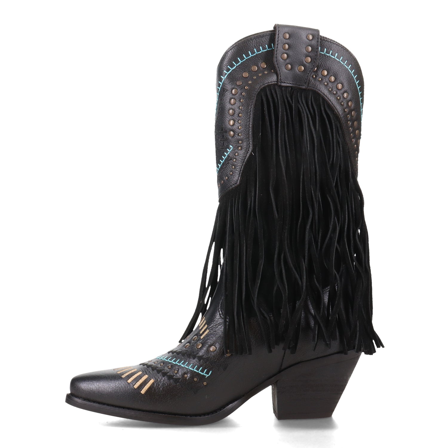 Peltz Shoes  Women's Dingo Gypsy Boot BLACK DI737-BLACK