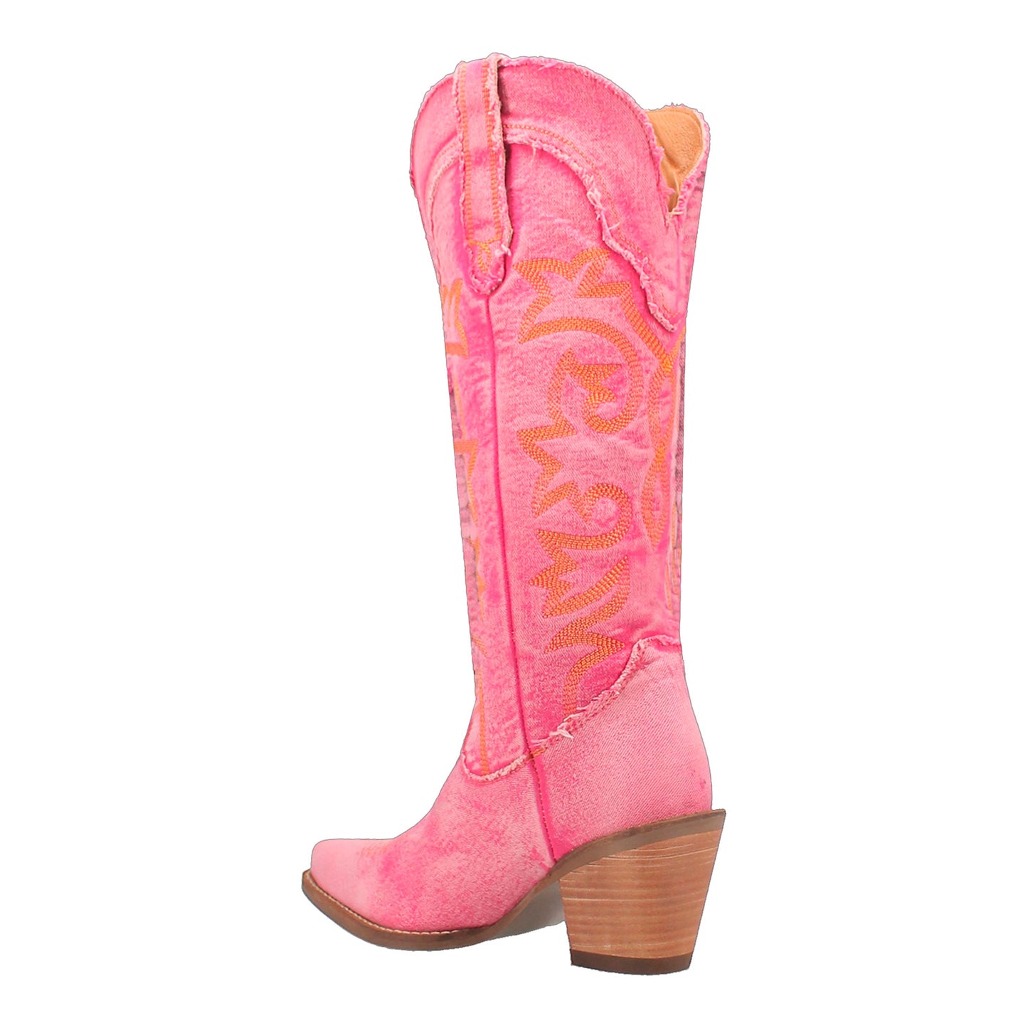 Peltz Shoes  Women's Dingo Texas Tornado Boot Pink DI943-PINK