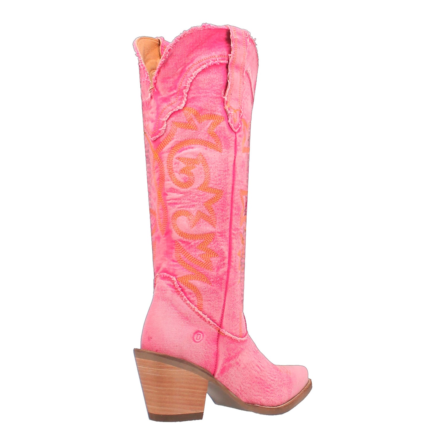 Peltz Shoes  Women's Dingo Texas Tornado Boot Pink DI943-PINK
