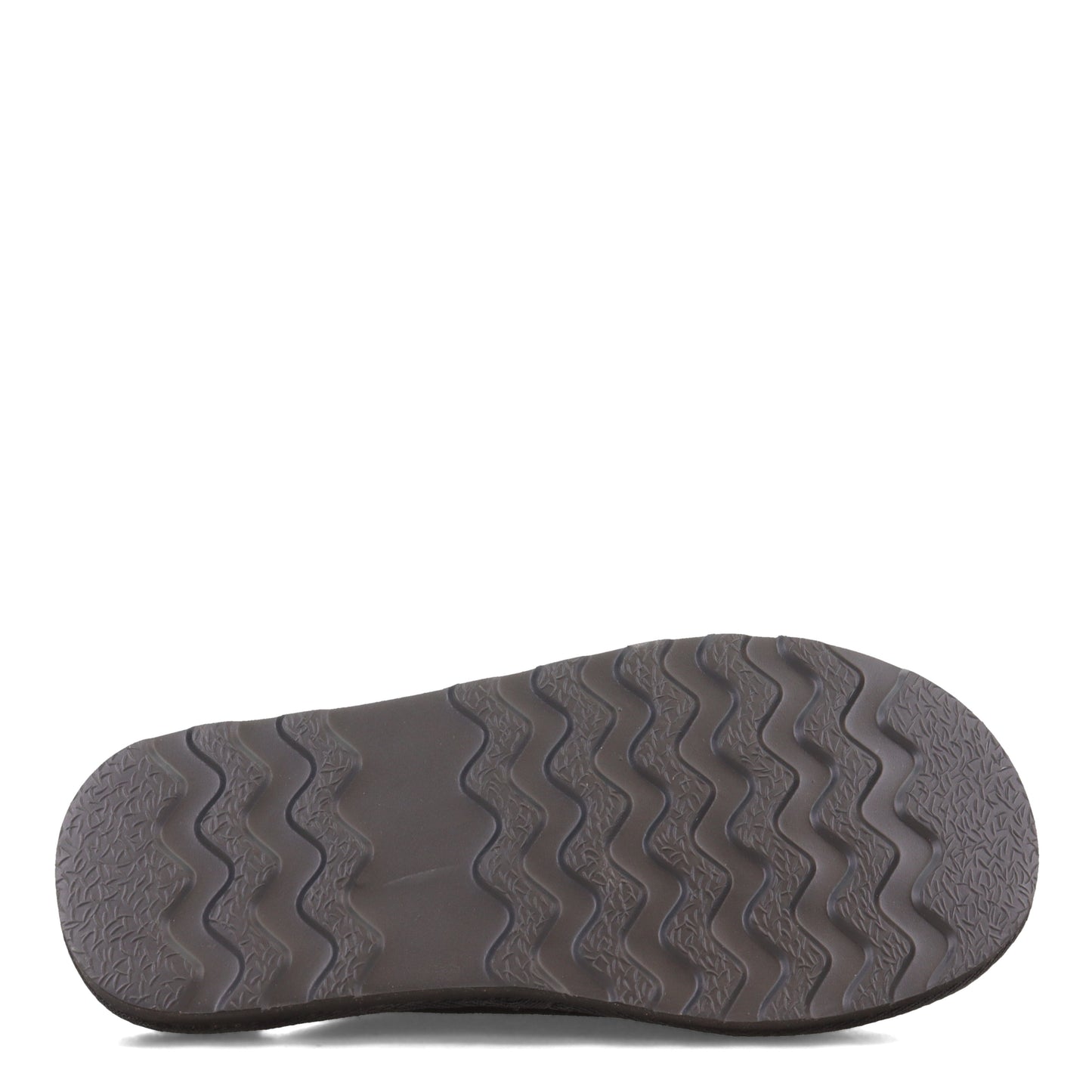 Peltz Shoes  Men's Clarks Plush Fur Scuff Slipper BLACK DMI22996-201