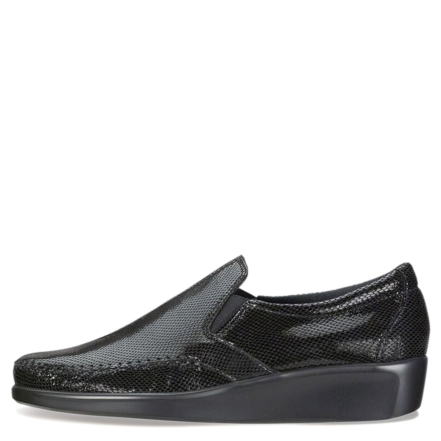 Peltz Shoes  Women's SAS Dream Slip-On BLACK SNAKE DREAM-BKSNK