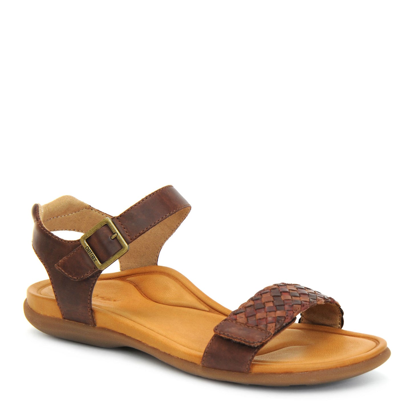 Peltz Shoes  Women's Aetrex Lucy Sandal WALNUT DS104