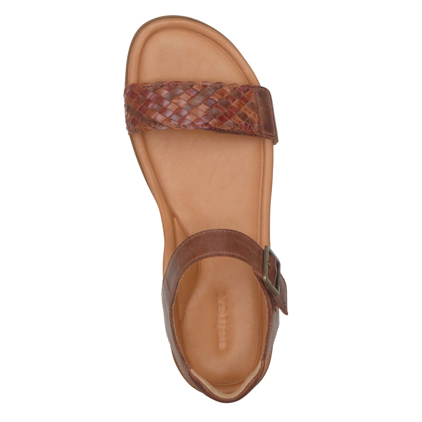 Peltz Shoes  Women's Aetrex Lucy Sandal WALNUT DS104