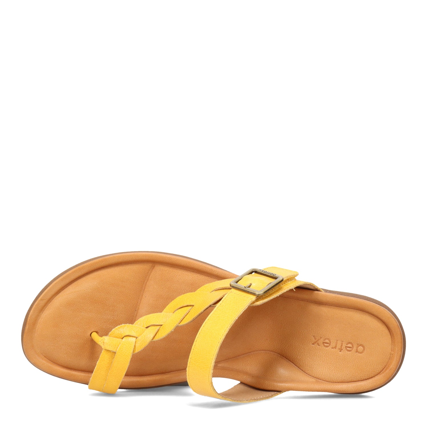 Peltz Shoes  Women's Aetrex Selena Sandal SUNFLOWER DS317