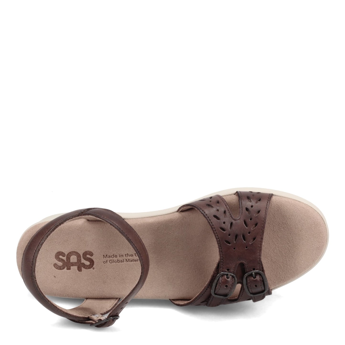 Peltz Shoes  Women's SAS Duo Sandal WOOD DUO-WOOD