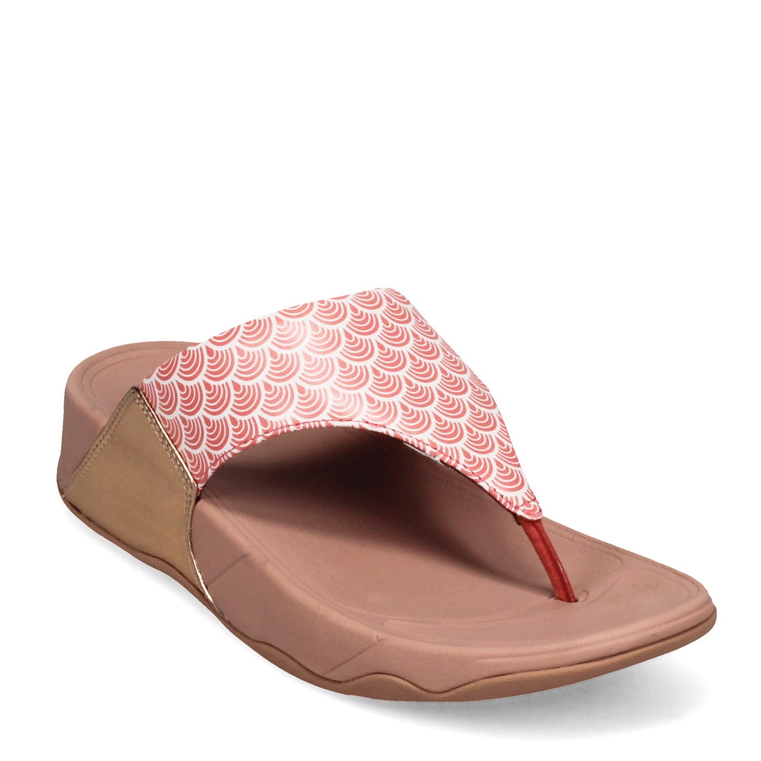 Peltz Shoes  Women's FitFlop Lulu Thong Sandal LANTANA WAVE DM3-800