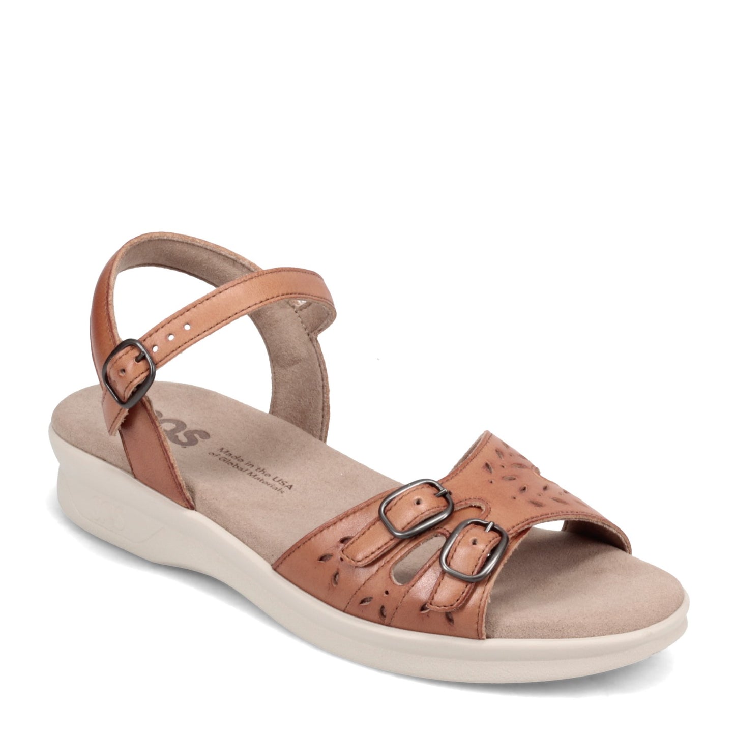 Peltz Shoes  Women's SAS Duo Sandal AUBURN DUO-HAZEL