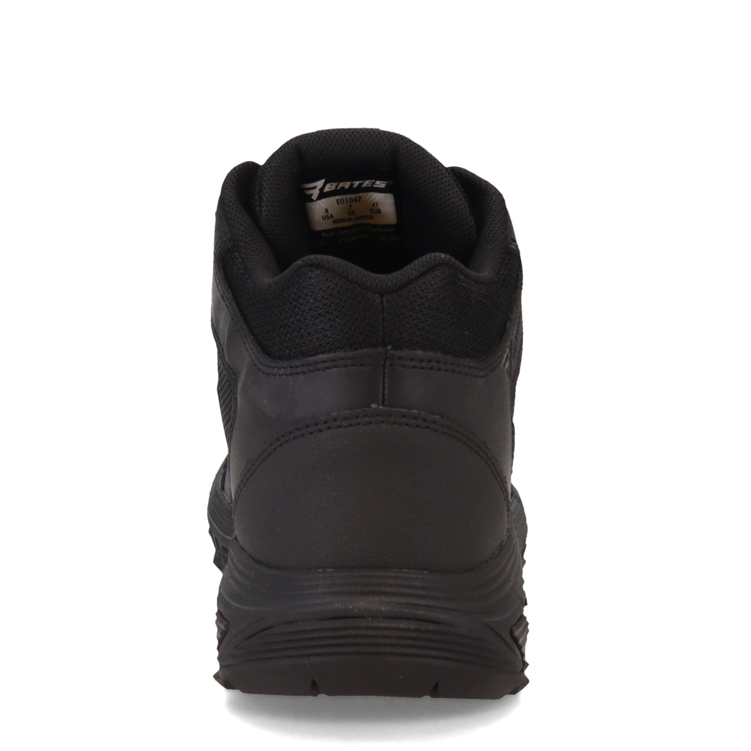 Peltz Shoes  Men's Bates Rush Shield Mid Vent Work Boot Black E01047