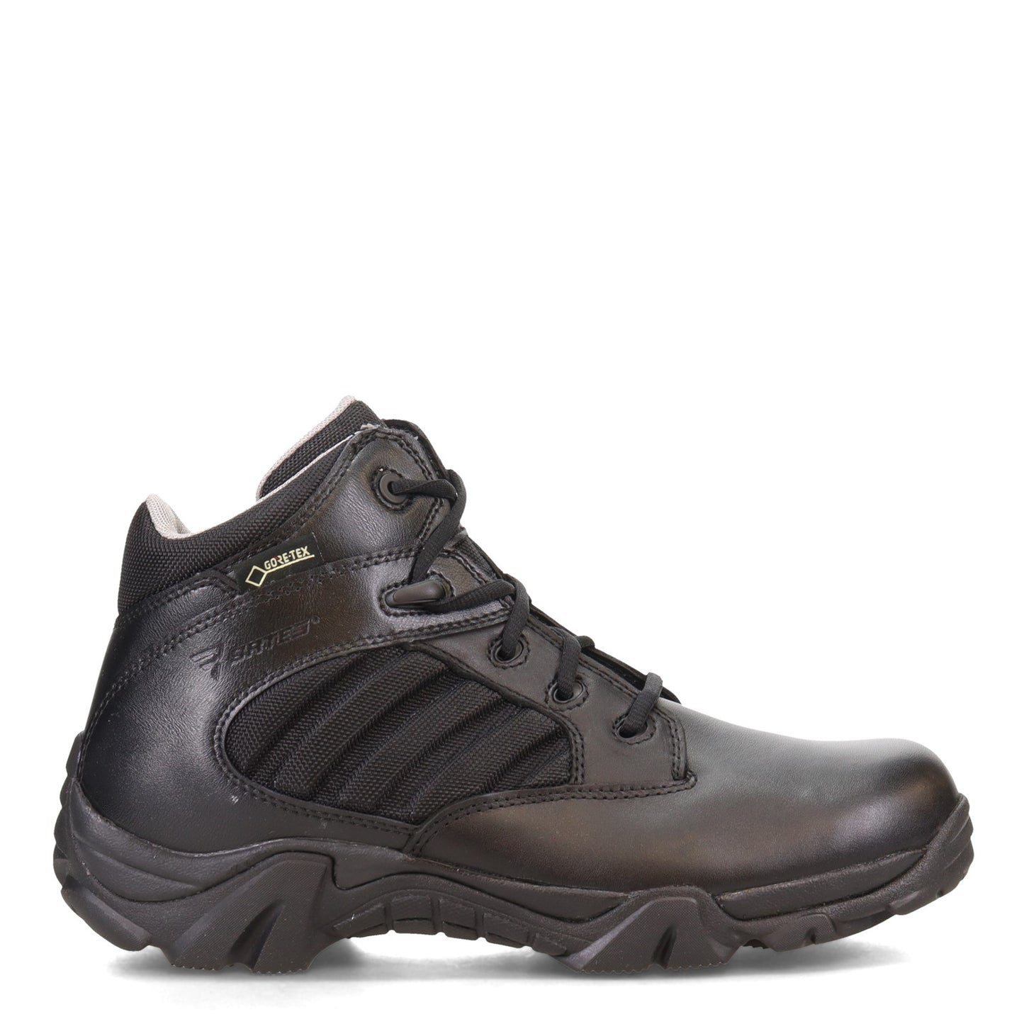 Peltz Shoes  Men's Bates GX-4 Mid Waterproof Work Boot BLACK E02266