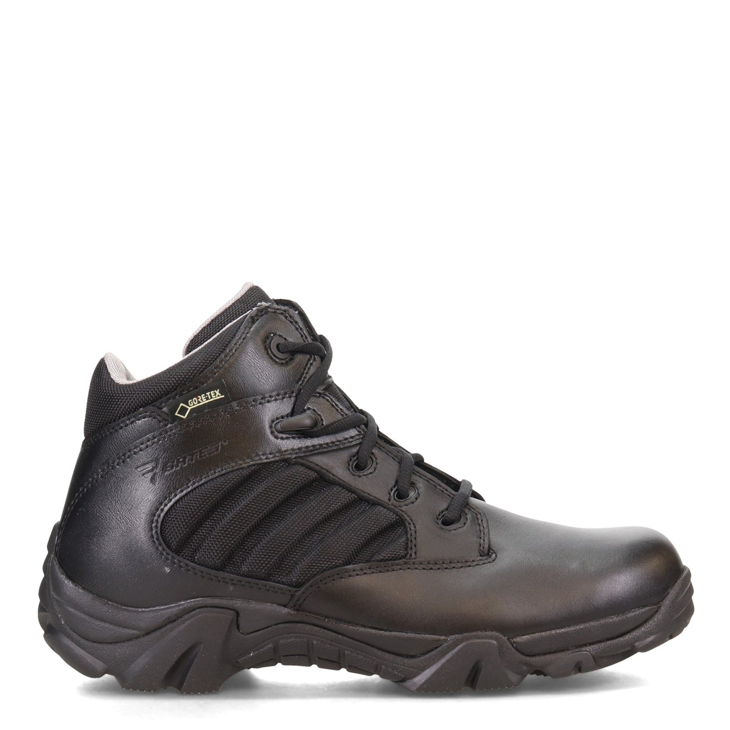 Peltz Shoes  Men's Bates GX-4 Mid Waterproof Work Boot BLACK E02266