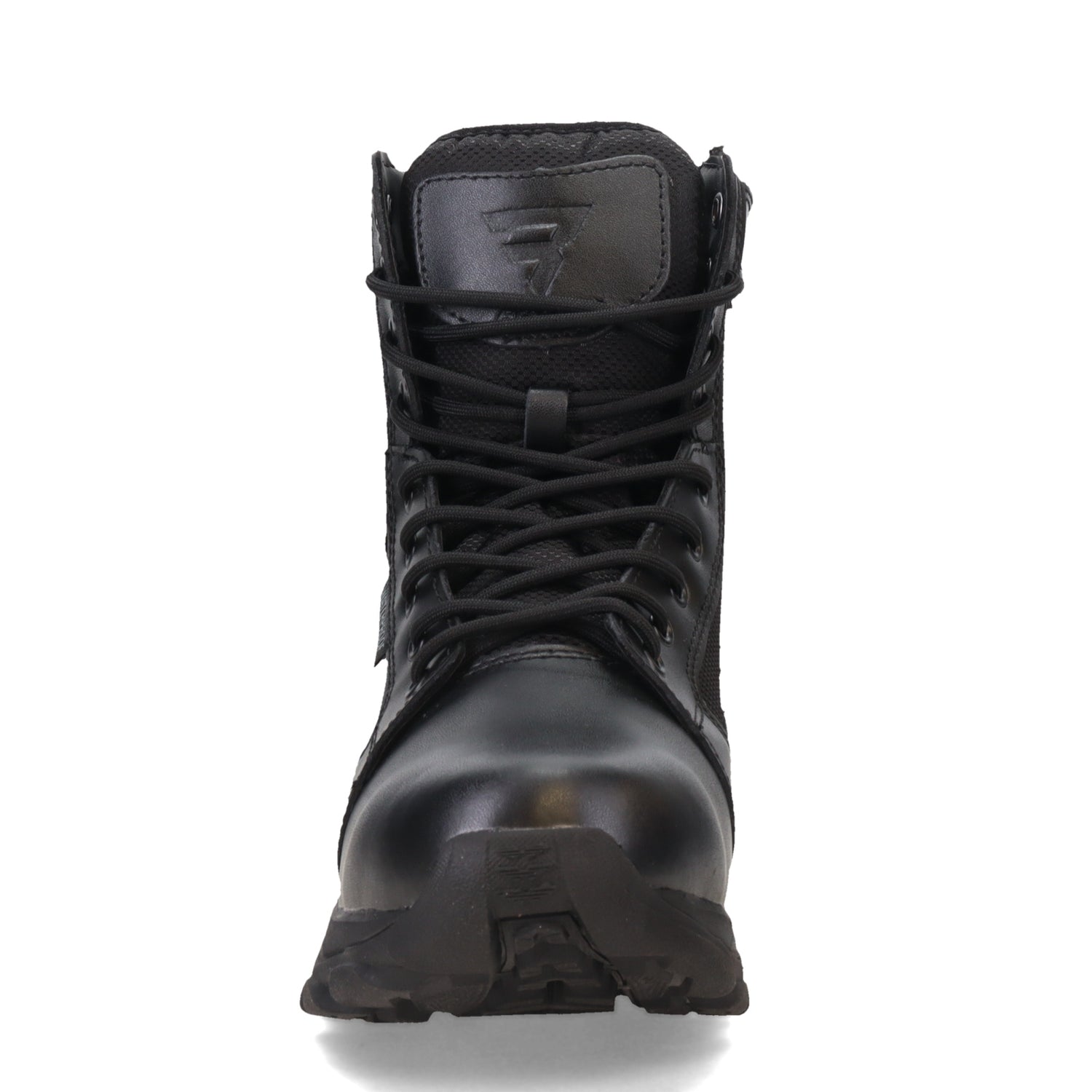 Peltz Shoes  Men's Bates Fuse Side Zip WP Work Boot Black E06508