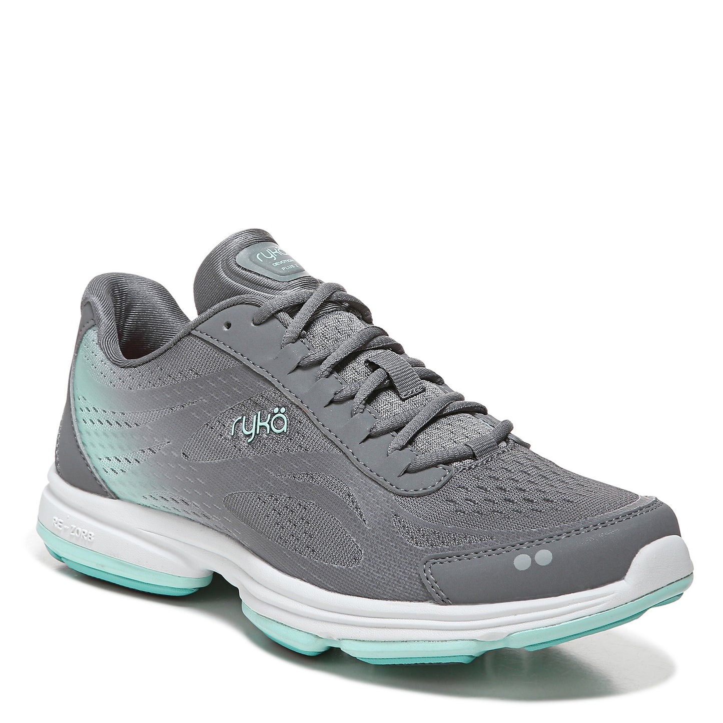 Peltz Shoes  Women's RYKAWomen's Ryka Devotion Plus 2 Walking Shoe GREY AQUA E1360M9032