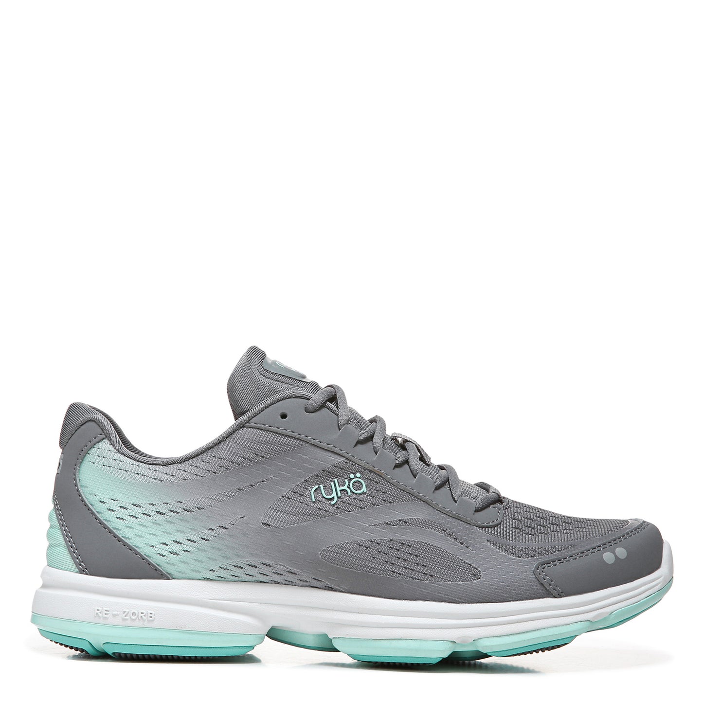 Peltz Shoes  Women's RYKAWomen's Ryka Devotion Plus 2 Walking Shoe GREY AQUA E1360M9032
