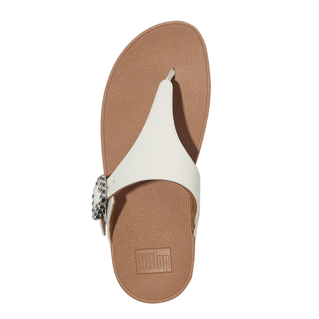 Women's FitFlop, Lulu Crystal Gem Buckle Thong Sandal