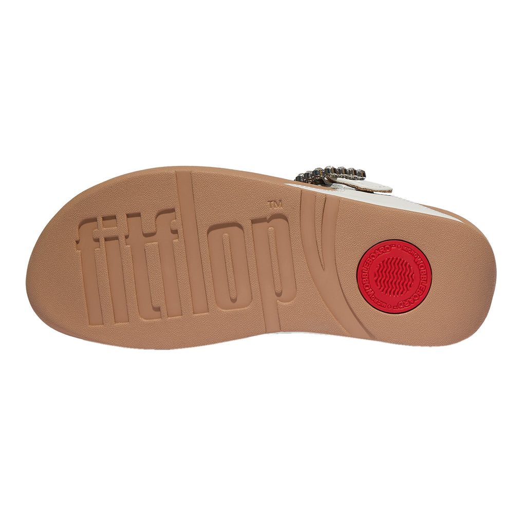 Women's FitFlop, Lulu Crystal Gem Buckle Thong Sandal