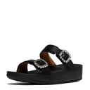 Women's FitFlop, Lulu Crystal Gem Buckle Slide Sandal