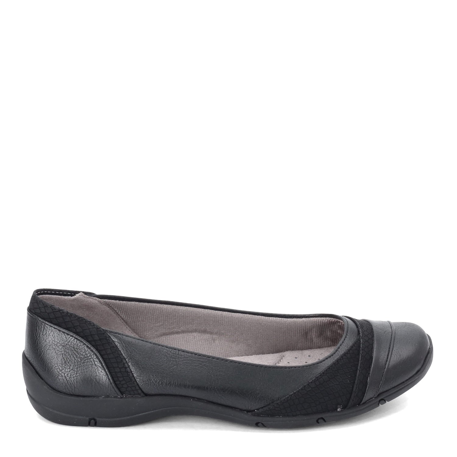 Peltz Shoes  Women's Lifestride Dig Flat Black E3354S5012