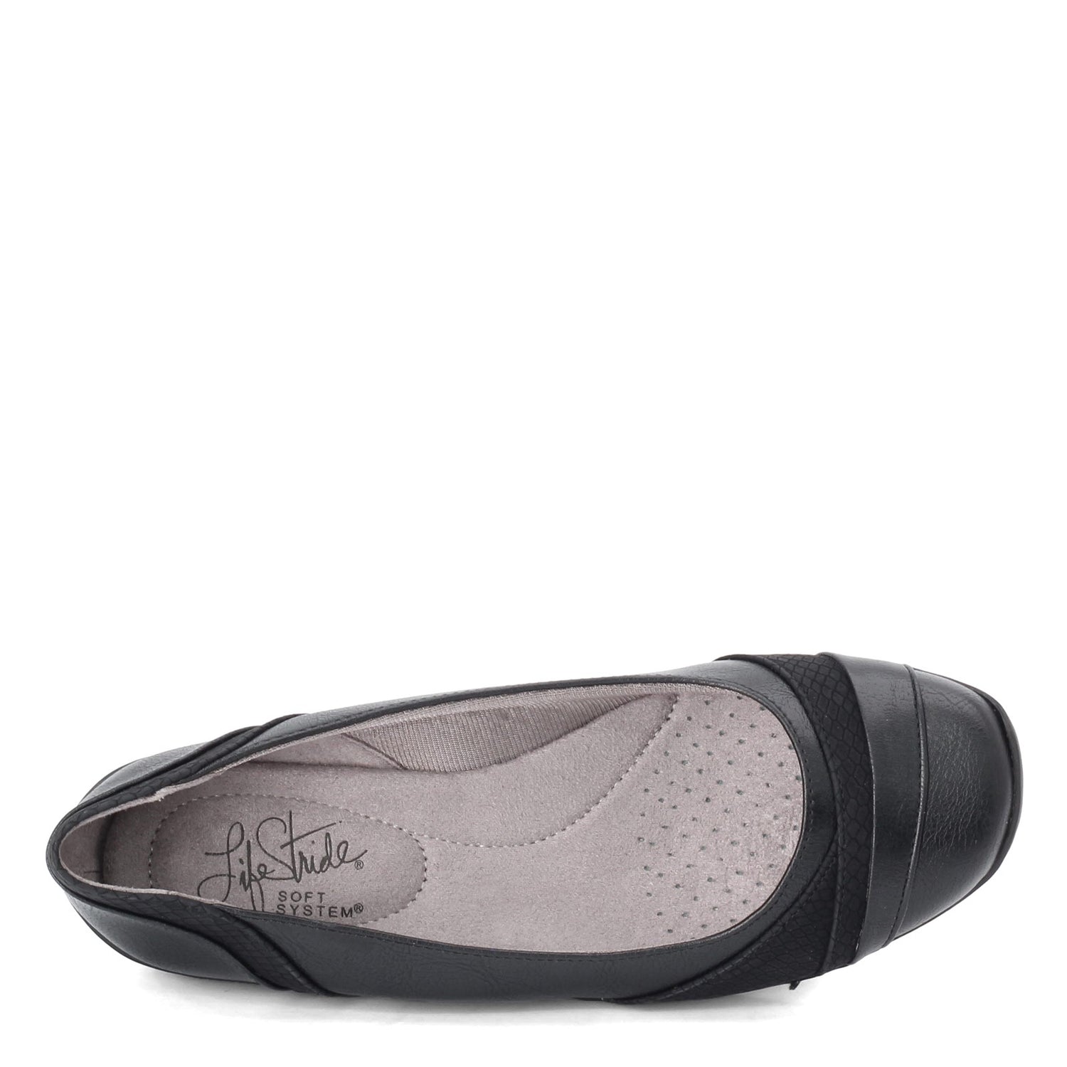 Peltz Shoes  Women's Lifestride Dig Flat Black E3354S5012