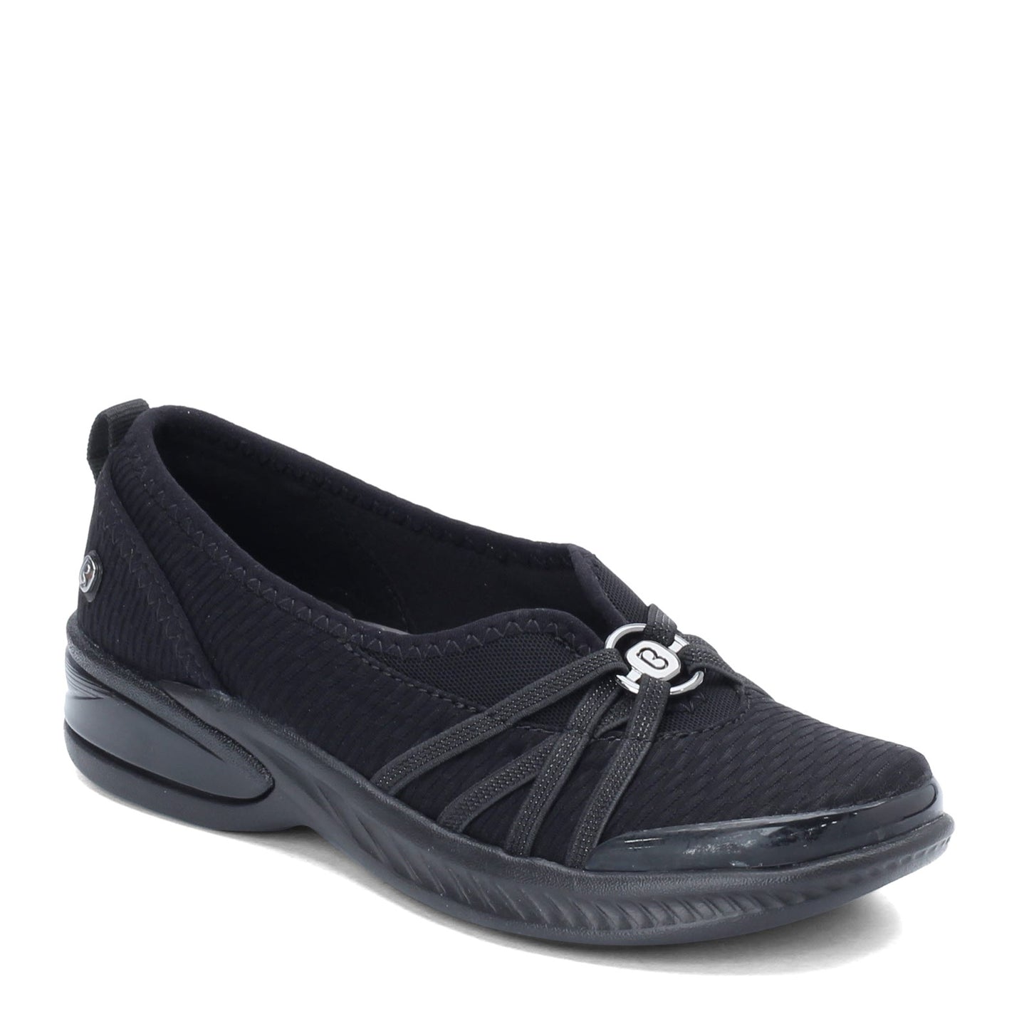 Peltz Shoes  Women's BZees Niche Slip-On Black Mesh E6165F1001