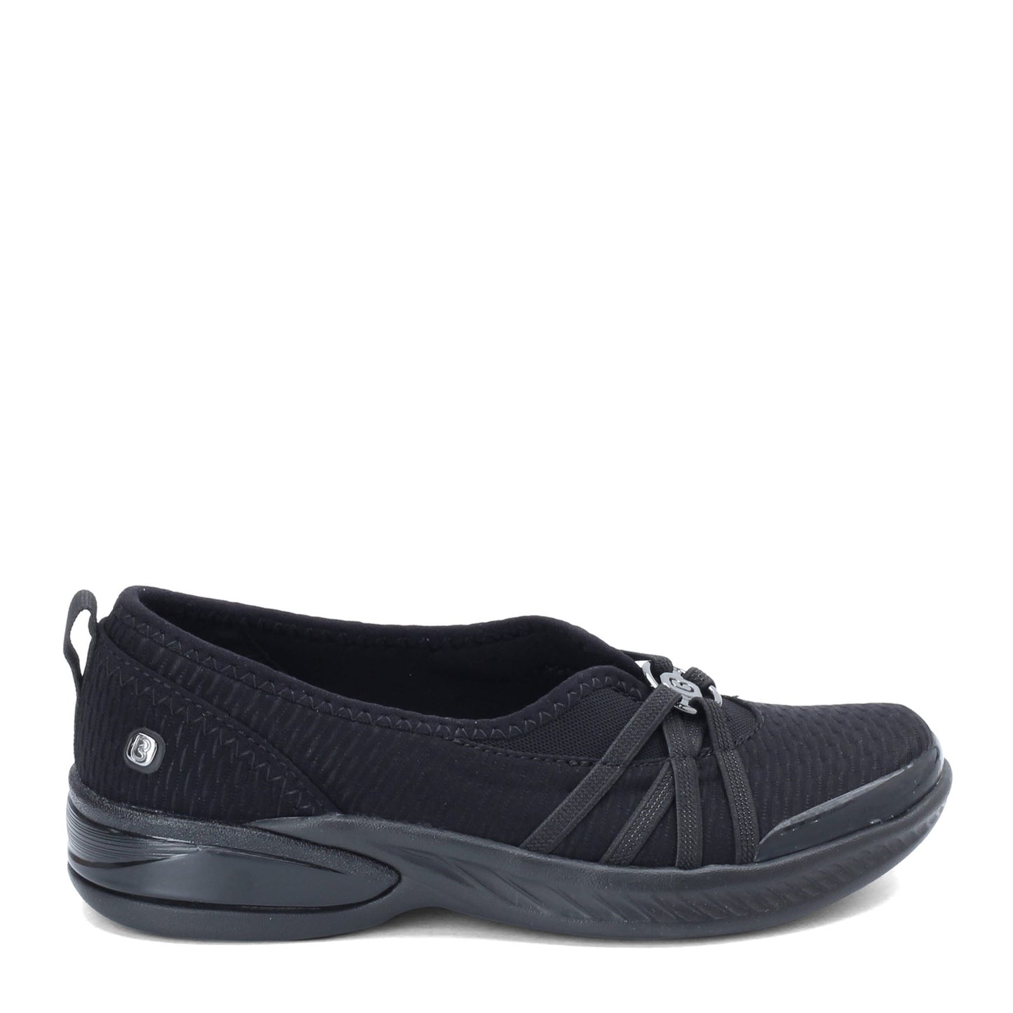 Peltz Shoes  Women's BZees Niche Slip-On Black Mesh E6165F1001
