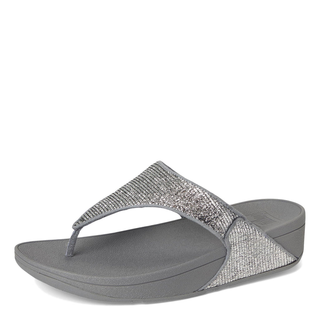 Women's FitFlop, Lulu Crinkled Shimmer Thong Sandal