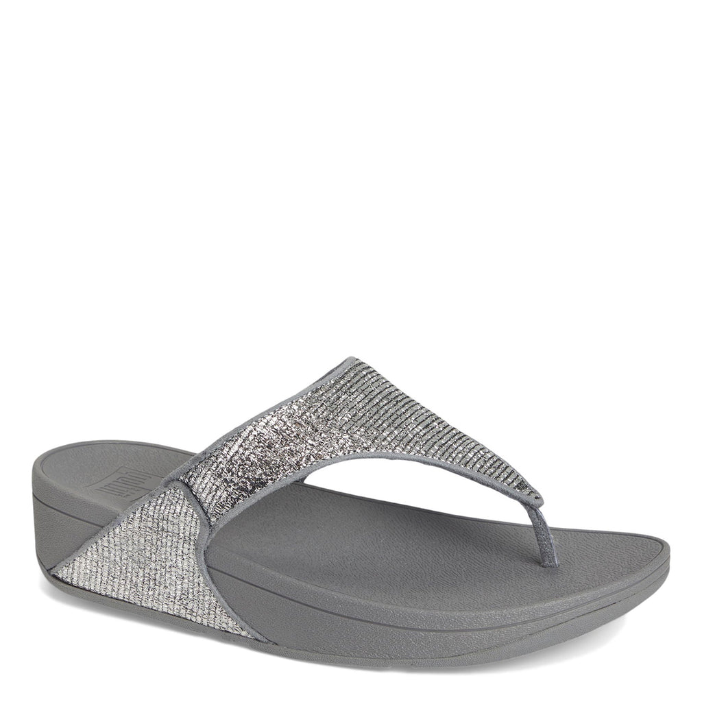 Women's FitFlop, Lulu Crinkled Shimmer Thong Sandal