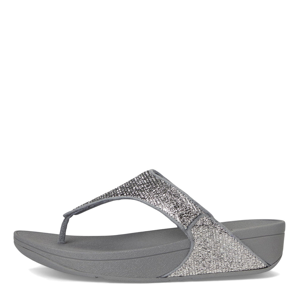 Women's FitFlop, Lulu Crinkled Shimmer Thong Sandal